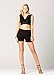 Premium Ultra Soft Harem High Waisted Shorts for Women with Pockets - Soild Black - Large - X-Large - NS01-SBK-LX