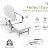 GREENVINES Adirondack-Chairs-with-Ottoman | Set of 2 | Folding | Retractable-Footrest | HDPE Plastic | All Weather Fire Pit Chair | Cup Holders | White | for Outdoor Poolside