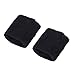Produktbild BESPORTBLE 2PC Sport Armband verschwitzt Handtuch Laufen Basketball Handschlaufe dehnbar Baumwolle Hand Bands (schwarz)