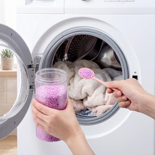 Image of 6 Pack 126 oz Laundry Scent Boosters Beads In-wash Laundry Fragrance Beads Long Lasting Scent Booster for Clothes Towels and Bedding, Lavender Rose Lemon Botanical