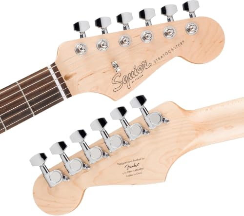 Image of Fender Squier Stratocaster Electric Guitar, Beginner Guitar, with 2-Year Warranty, Includes Free Lessons, California Blue with Matte Finish