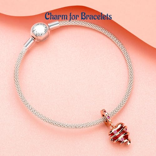 Image of Mothers Day Birthday Number Love Family Friendship Graduation Auntie Grandma Dad Mom Charms for Pandora Bracelets Necklaces, Gifts Women, for Anniversary Valentines Christmas