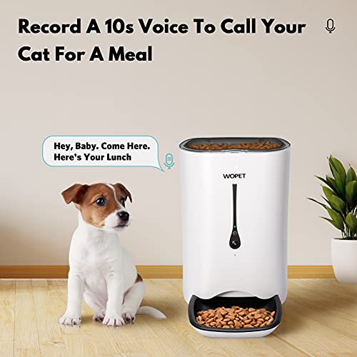 WOPET SmartFeeder,Automatic Pet Dog and Cat Feeder,6Meal Auto Pet Feeder Review Family Home