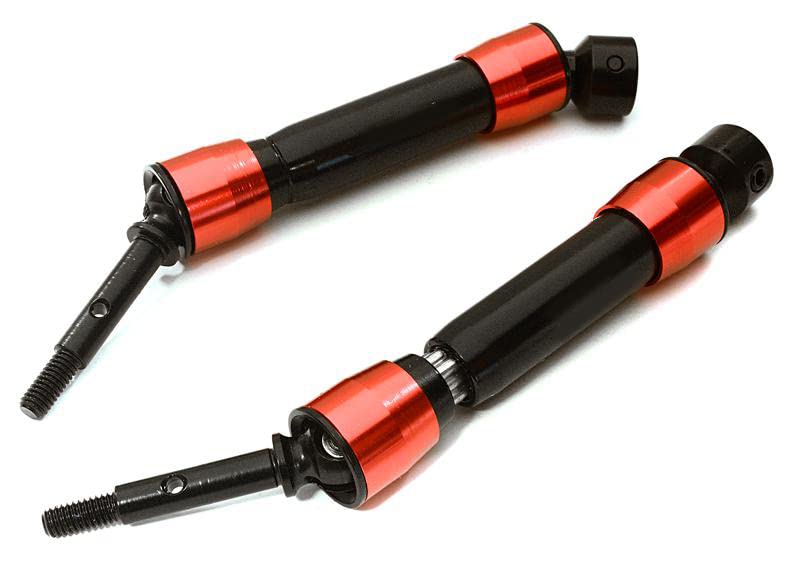 Integy RC Upgrades for Traxxas 4X4, V2XHD Steel Rear Universal Driveshaft (2) for Traxxas 1/10 Slash & Stampede 4X4