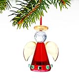 3inch Red Crystal Angel Ornaments Mini Hanging Guardian Angel Pendant for Christmas Tree Decoration Holiday Ornaments for Xmas Tree 2025