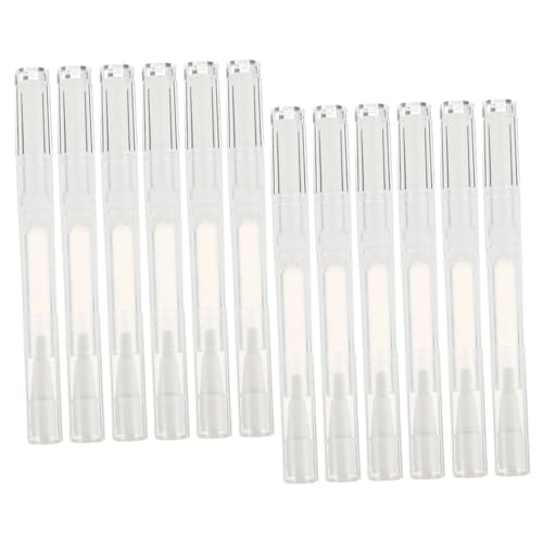 Homoyoyo 15Piezas Bolígrafo Giratorio Transparente para Cosméticos Vacíos Recipiente para Aceite de Uñas y Brillo Labial Accesorios de Maquillaje Prueba de Fugas