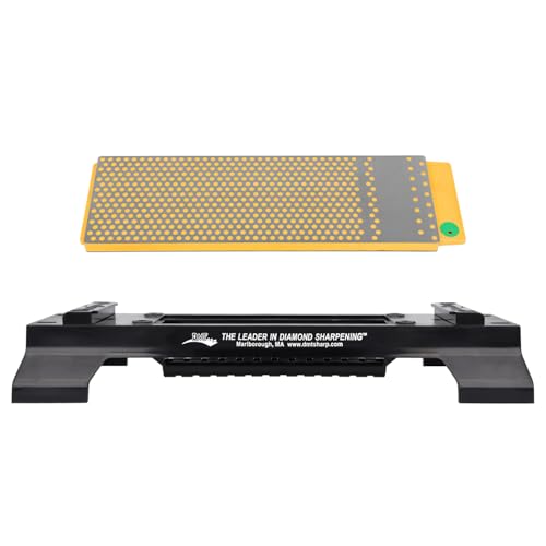 DMT DuoSharp®Plus™ Diamant Schleifstein 8\" mit Basis Fein/Extrafein | Doppelseitiger Messerschärfer in Profiqualität | 20cm Wetzstein für Messer und Werkzeuge | Made in USA | WM8EF-WB DMT DuoSharp®Plus™ Diamant Schleifstein 8\" mit Basis Fein/Extrafein | Doppelseitiger Messerschärfer in Profiqualität | 20cm Wetzstein für Messer und Werkzeuge | Made in USA | WM8EF-WB