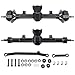 RCLIONS Aluminum Front&Rear Axles +4mm Extended with Carbon Fiber Shock Flex Blades for 1/24th Axial SCX24