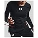 Under Armour Girls' Cozy Armour Long Sleeve Crew Neck T-Shirt, Black (001)/White, Small