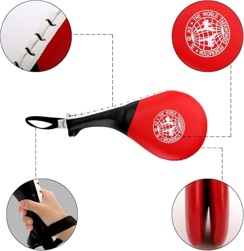 image for Frcctre 2 Pack Taekwondo Kick Pads, Durable Striking Kick Pads, Kickin