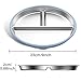 nohlerlife 3 Pack Stainless Steel Kids Plates, 9