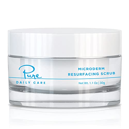 Microderm Resurfacing Scrub - Exfoliating Polish Crystals At-Home Microdermabrasion Vitamin A & E Squalane #TOP14