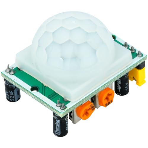 WWZMDiB 5 Pcs PIR Sensor Compatible with HC-SR501 PIR Motion Module for Arduino Raspberry Pi STM32 (Comes with 2 Dedicated Cases) - Image 6