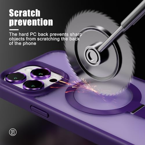 Coque iPhone 12 Pro Max magnétique avec support bague et 3 protections objectif