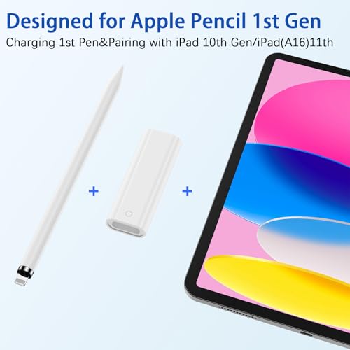 USB C to Pencil Adapter for Apple Pencil 1st Generation,USB C to for Lightning Pencil Charger Adapter Compatible with iPad 10/11th (A16) Bluetooth Pairing,for Apple Pencil 1st Connector to Pad A16 by AIAUXAI - Image 2