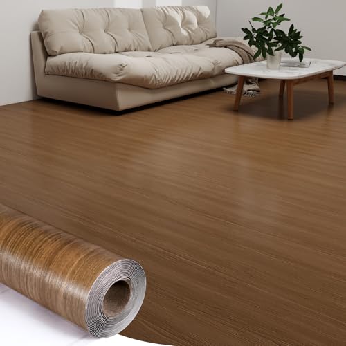Qianglive Wood Grain Peel and Stick Floor Tiles 11.8" x