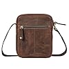 STILORD 'Brandon' Sacoche Homme Bandoulière Sac en Cuir Petit Sac d'épaule Sac Messager Sac à Main Vintage en Cuir Véritable, Couleur:zamora - marron #3