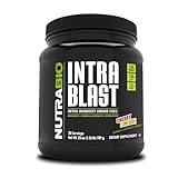 NutraBio Intra Blast and Pre-Workout Powder - Advanced Electrolyte Performance Drink - Amino Acid Recovery, EAA/BCAA Formula - Non-GMO and Gluten Free - Cherry Limeade - 30 Servings