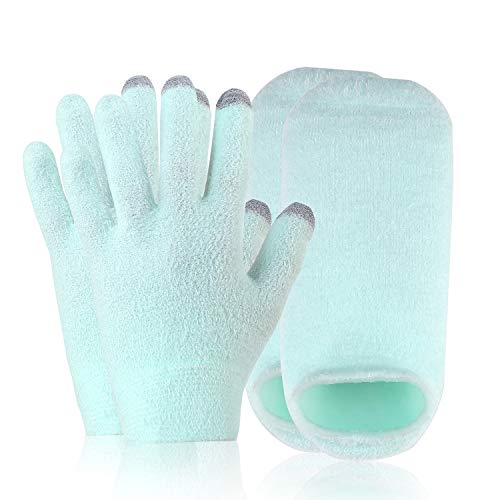 Moisturizing Spa Gloves And Socks Set Gel Gloves And Socks Heal Eczema Cracked Dry Skin For Repair Treatment Touch Screen Gift For Women #TOP3