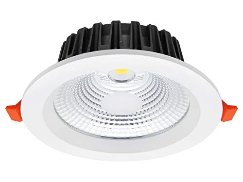 Long Life Lamp Company COB 12W Recessed Commercial LED Downlight Daylight 6000k AC100-240v PL and Metal Halide Replacement CDL12