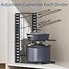 ORDORA Pots and Pans Organizer under Cabinet 14.55 Height, Adjustable 8-Tier Pot Organizers inside Cabinet, Kitchen Organizers and Storage Fit 6-11 inch Lightweight Cookware #4