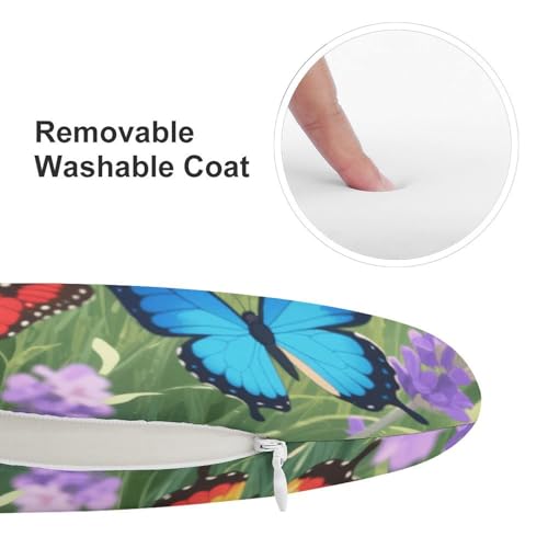 Cojín de asiento con mariposas para sofá y terraza exterior transpirable 4