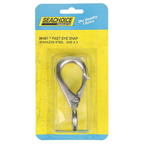 Image of Seachoice Fast Eye Snap, Cast Stainless Steel, Size #3, 3-7 /8 in. Long, 15 /16 in. ID Eye