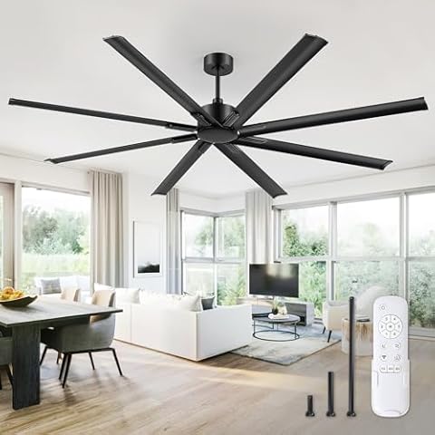 ZMISHIBO 84 Inch Ceiling Fan Cover