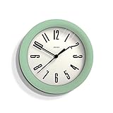 Color: Menta Neo mate Jones Clocks ® Reloj de Pared para bañera de hidromasaje, 16 cm, Reloj de Cocina (Neo Menta)