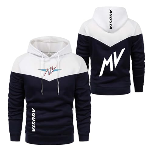 UZVKAVJP Sudadera con Capucha para Hombre Ropa Deportiva para M.V Sudaderas con Bloques De Color Sudaderas con Capucha De Manga Larga Prendas De Vestir Exteriores-BaiS||XL
