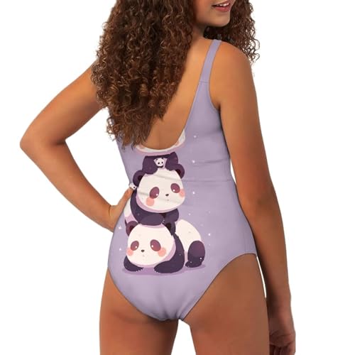 Image of Uourmeti Girls' One-Piece Swimwear Halter Bathing Suit Big Kids Summer Beach Swim Suits Swimming Wear