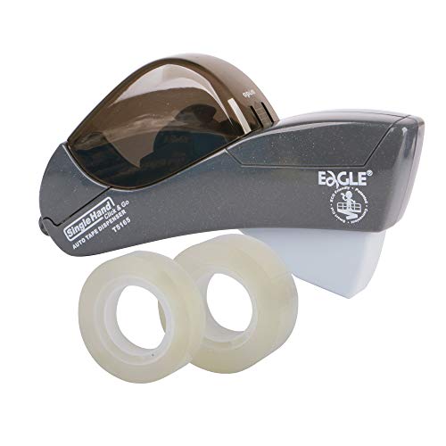 Eagle Automatic Tape Dispenser With ½-Inch And ¾-Inch Tape, Gray #TOP1