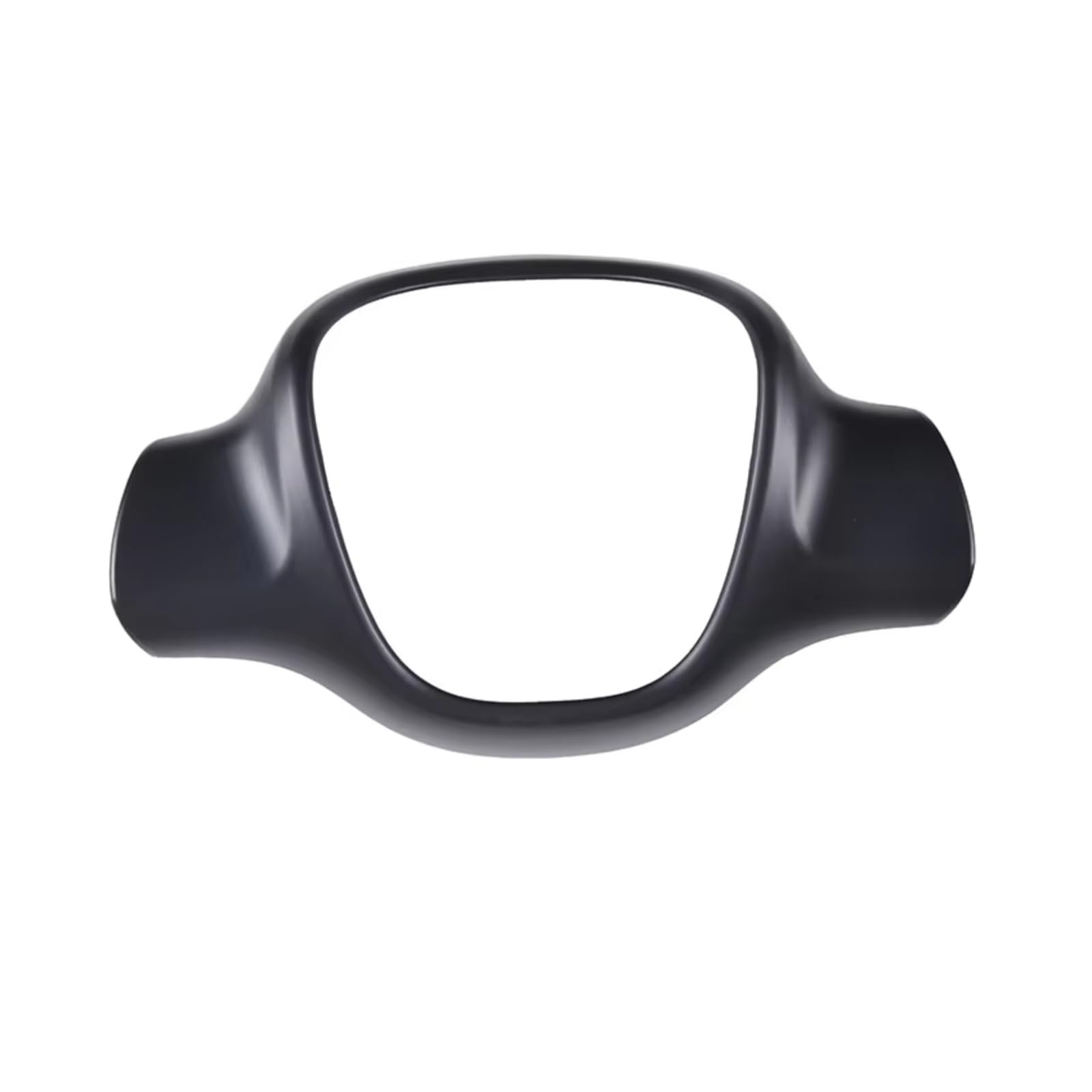 Car Interior Moulding Trim for Benz for Smart 451 for Fortwo 2009-2015 ABS Carbon Fiber Car Steering Wheel Decorative Frame Cover Sticker Accessory(Matte Black)