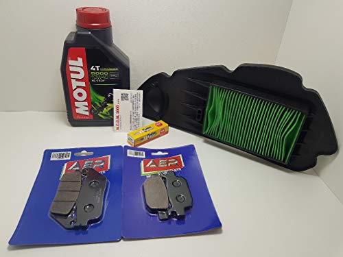  KIT TAGLIANDO OLIO CANDELA FILTRO ARIA PASTIGLIE FRENI ANTERIORI POSTERIORI SH 125 150 ABS 2012 2013 2014 2015 2016