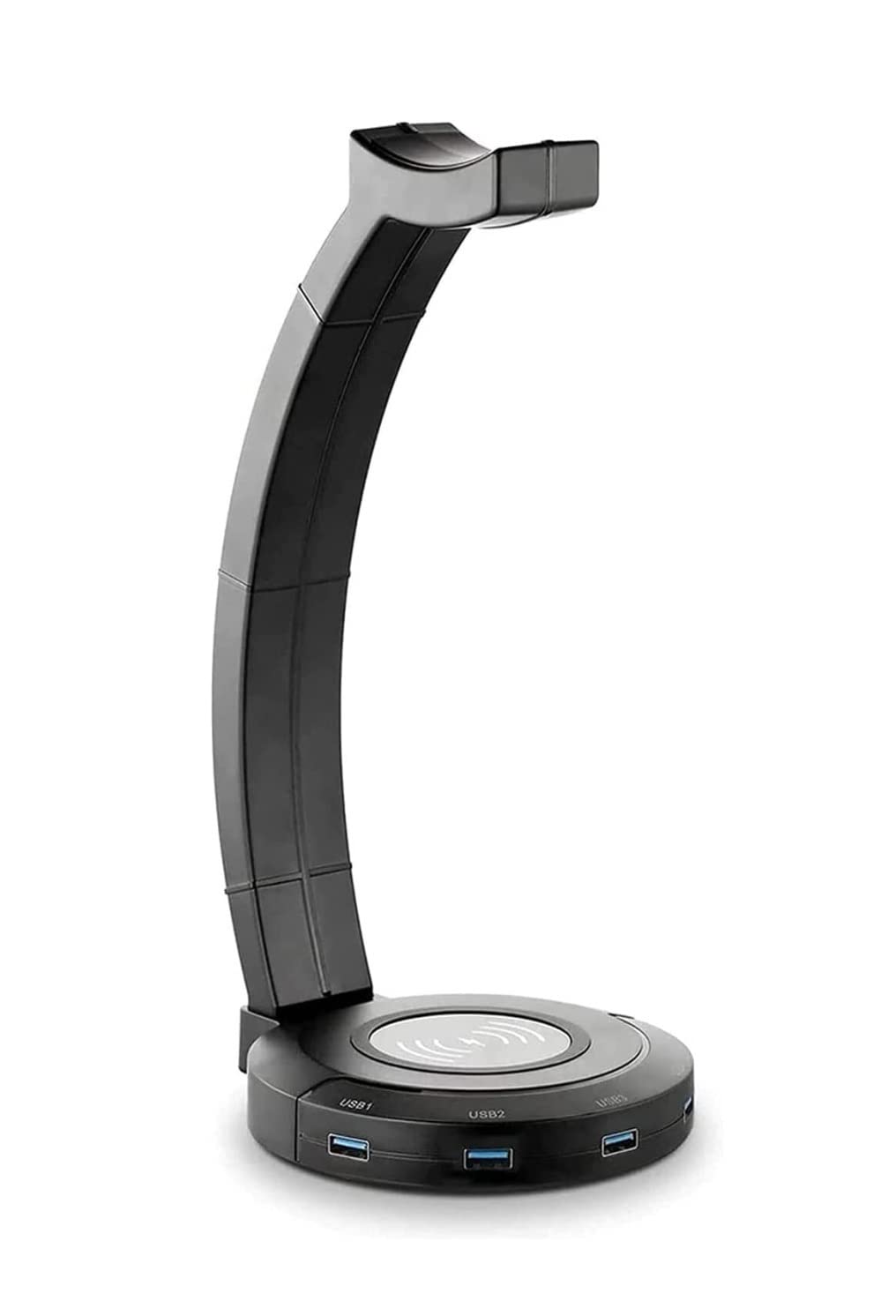 Soporte para Auriculares, con Cargador inalámbrico(Usb3.0)