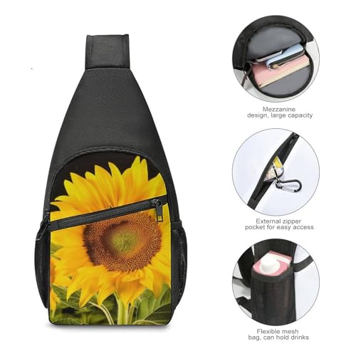 Mochila Sling Bag Urbana Blanca de Oxford para Senderismo miniatura 5