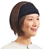 CHARM メンズ & レディース Y2K バンダナ ヘッドスカーフ、100%コットン製ハンカチヘッドバンド 軽量 ブラック Lサイズ