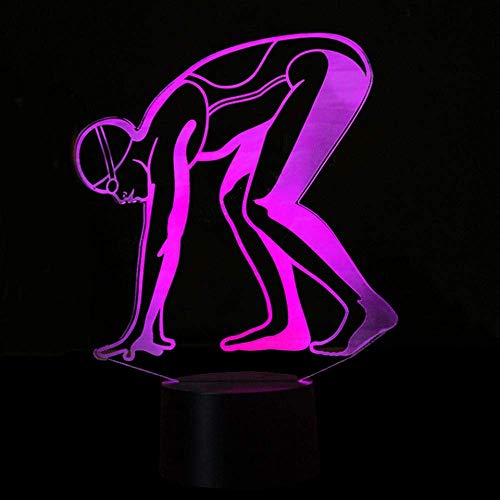 Lámpara Ilusión 3D Noche LED Cambio 7 Colores USB