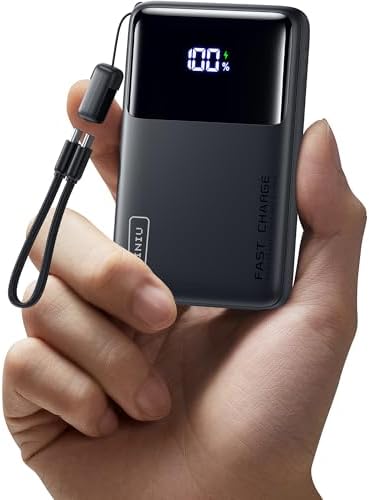 INIU Power Bank, Compact 10000mAh 45W PD Fast Charging Portable Charger