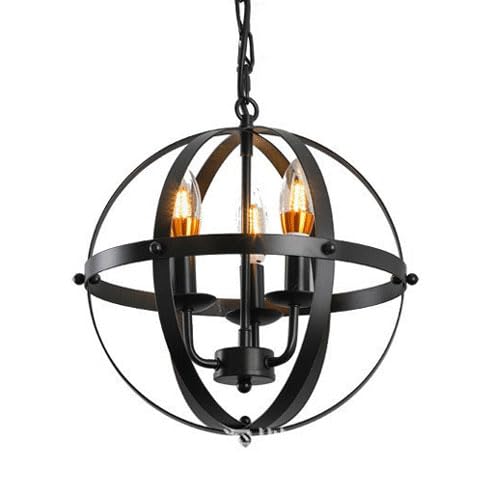 Lámpara colgante de techo estilo industrial E14 pequeña para iluminación de dormitorios