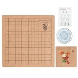 Planche de projet portable en avec grilles et épingles, réutilisable avec...