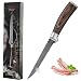 Produktbild Wakoli EDIB Ausbeinmesser aus echtem Damaststahl (VG10 Kern) mit 14,5 cm Klinge  Scharf und ergonomisch  Damastmesser mit Pakkaholzgriff in Geschenkbox  Damast Filetiermesser für Fisch & Fleisch