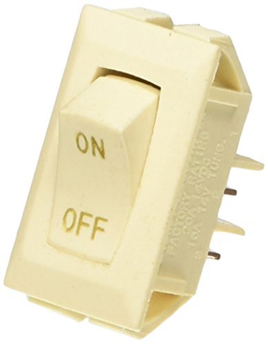RV Designer Collection S279 Ivory 10 Amp Rocker Switch (Quantity 5)