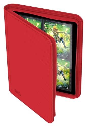 Image of Ultimate Guard Zipfolio 160 - 8 Pocket Xenoskin Red