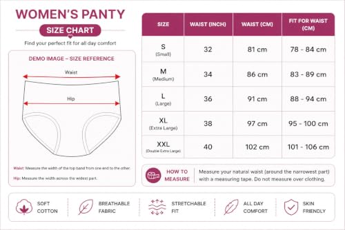 Image of Women's & Girls' Cotton Soft Stretchable Hipster Panties | Breathable Everyday Underwear | Full Coverage Mid-Rise | Skin-Friendly Innerwear | Multicolor Pack of 3