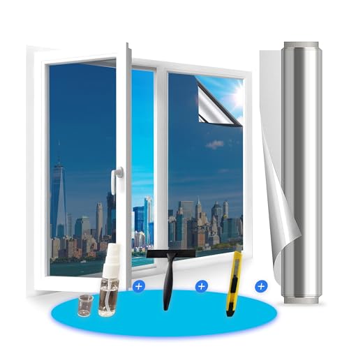 Sichtschutzfolie Für Fenster, 25x310 Cm, Selbsthaftend & Blickdicht – Mit Reben-Motiv, Wärmereflektierend & Hitzeabweisend