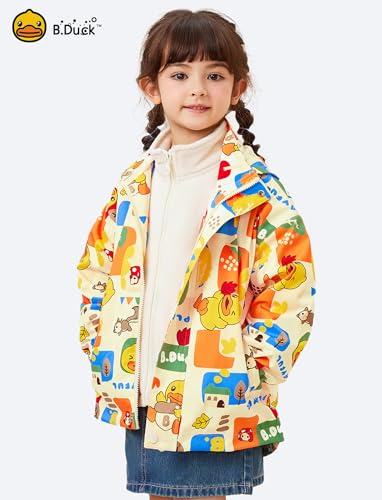 B.Duck Kids Unisex 3 in 1 Winter Coat, Weather Resistant Shell, Fleece Inner-Waterproof Jacket for Boys Girls Size 4-5T2