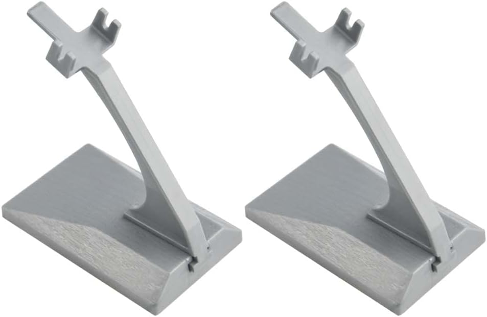 XINMEIWEN 5Pack Plastic Model Plane Display Stand - Universal Aircraft Stand Without Airplane Model for Building Blocks Planes (Grey)