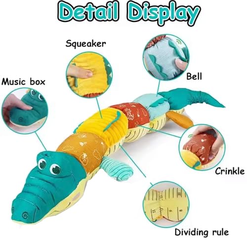 Image of Jinglers All in One Toy | Musical Baby Toys for 6 to 12 Months to Stimulate Baby's Senses | Fine Motor Skill Development | Tummy Time Toys for 6 Month Old Baby Boy | Infant Toys for 6+ Month Old Baby | Early Learning Gift for Newborn(62cm, Plush)