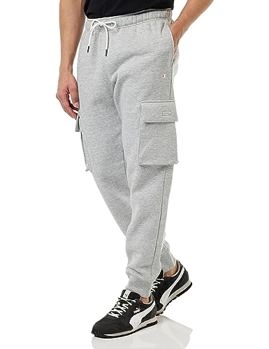 Champion Authentic Pants C-Logo Utility Pantaloni da Tuta, Grigio Melange, S Uomo FW23
